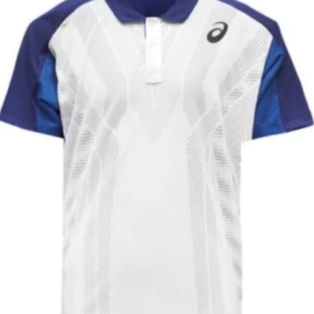 ASICS Men Match ACTIBREEZE Polo-shirt M/M White/ blue